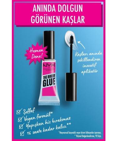 NYX Professional Makeup 2-Pack The Brow Glue Instant Brow Styler-Transparent Eyebrow Stabilizer Mascara - Buy Online on GoSupps.com