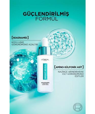 L'Oreal Paris Bright Reveal Effective Against Acne Sun Age Spots Dark Spots Skin Serum 7.5% Niacinamide - Buy Online on GoSupps.com