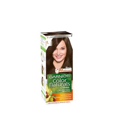 Garnier Color Naturals Hair Dye 4 Brown - Buy Online on GoSupps.com