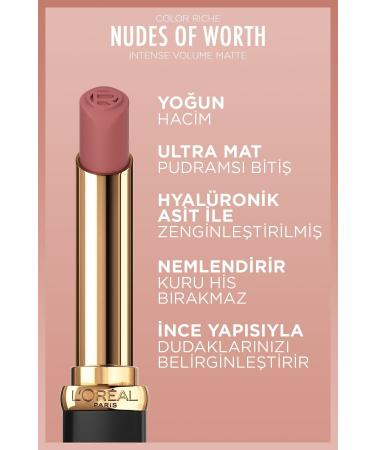L'Oreal Paris Color Riche Intense Volume Matte Lipstick - 520 Nude Defiant - Buy Online on GoSupps.com