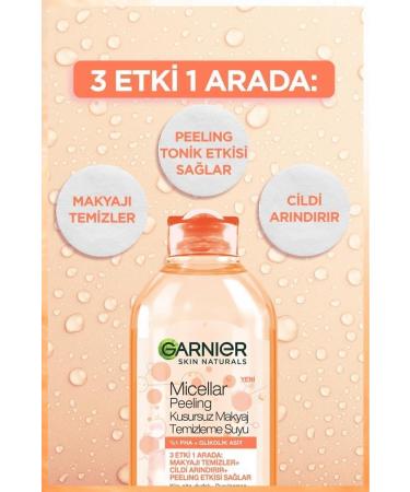 Garnier Micellar Peeling Perfect Make-Up Remover Water 400 Ml - Buy Online on GoSupps.com