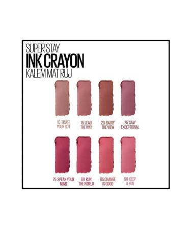 Maybelline New York Super Stay Ink Crayon Pencil Matte Lipstick Pinks Edition 90 Keep It Fun - Buy Online on GoSupps.com