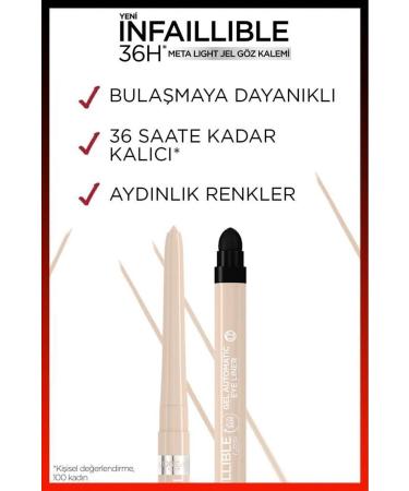 L'Oreal Paris Infaillible Meta Light Gel Eyeliner - Opalescent - Buy Online on GoSupps.com
