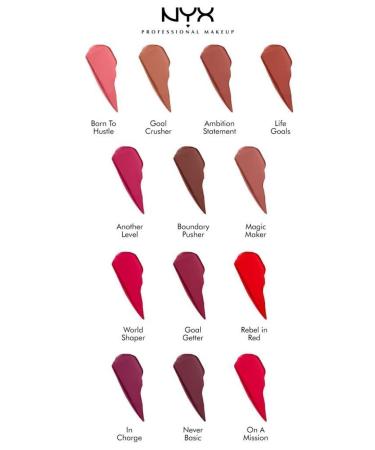 NYX Professional Makeup Shine Loud High Shine Lip Color Rebel In Red - Lip Gloss - Buy Online on GoSupps.com