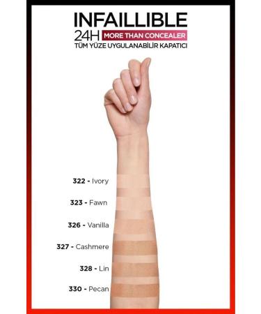 L'Oreal Paris All-Face Concealer - Infaillible More Than Concealer 323 Fawn - Buy Online on GoSupps.com