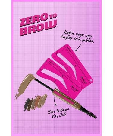 NYX Professional Makeup Zero to Brow Thick Eyebrows Stencil - Thick Brow - Buy Online on GoSupps.com
