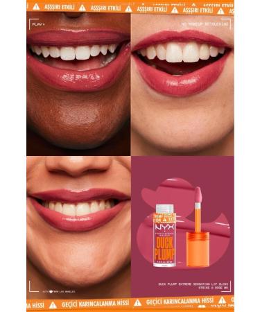 NYX Professional Makeup Duck Plump Lip Gloss - 09 Strike a Rose - Buy Online on GoSupps.com