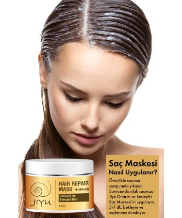 JIYU Repairing and Nourishing Keratin Hair Care Mask for Damaged Hair 300 Ml. - Buy Online on GoSupps.com