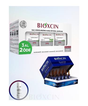 Bioxcin Genesis Shampoo Oily Hair 3x300ml(1PCS)&(Quantum Hair Care Serum 6ml x 15) 100ML FACE WASH GEL