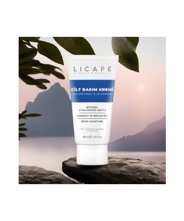 Licape Nourishing Herbal Hyaluronic Acid - Panthenol B5 Skin Care Cream 50ml - Buy Online on GoSupps.com