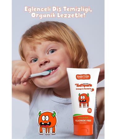 BABYTON Natural Orange & Tangerine Flavored Toothpaste - Buy Online on GoSupps.com