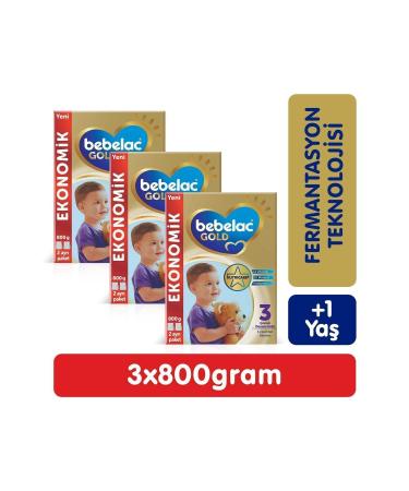 Bebelac Gold 3 Follow-On Milk 800 gr X 3 Pieces
