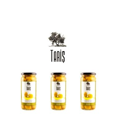 Tari Edremit Green Scratch Olives 3x485 grams