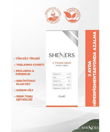 Sheners Brightening Skin Tone Equalizing and Renewing Vitamin C Serum 30 ml - Buy Online on GoSupps.com