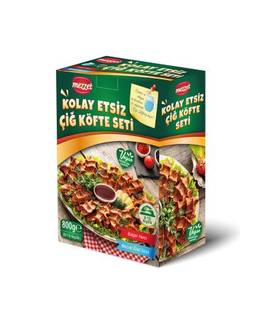 Mezzet Vegan Meatless Raw Meatball Kit for 8-10 People 800 Grams / Sauce Added - Buy Online on GoSupps.com