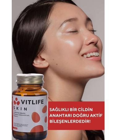 Vitlife Skin Skin Vitamin Leucotomus Fern Hyaluronic Acid Vitamin C Glutathione Q10 - Buy Online on GoSupps.com