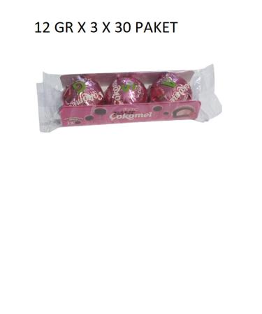 Ulker Cokomel Strawberry 12 Gr X 3x 30 Pieces