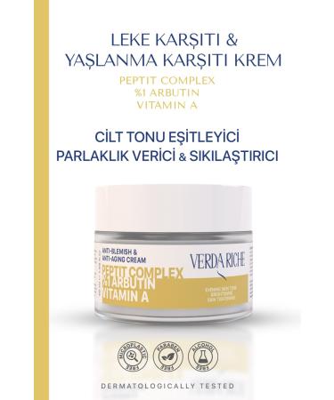 Verda Riche Anti-Blemish and Anti-Aging Skin Tone Equalizing Face Cream 50ml