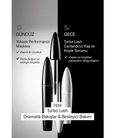 Estee Lauder Black Mascara - Turbo Lash Volume and Lengthening Mascara - 8ml - Buy Online on GoSupps.com