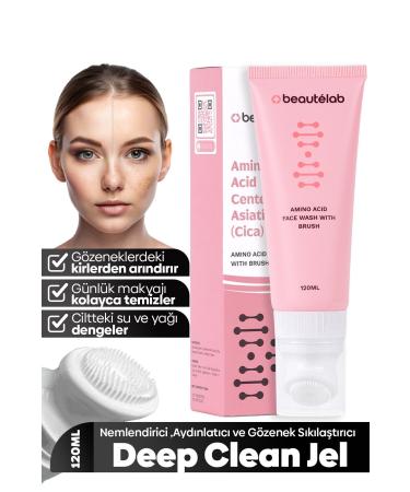 Beautelab Balancing Pore Tightening Massage Head Cica Amino Acid Facial Cleansing Gel
