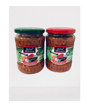 Rifat Minare Erhan Dairy Products Lutenitsa Breakfast Balkan Sauce (1 Hot & 1 Sweet)(580cc)