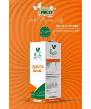 HCK NATURAL Iceland Moss Cough Syrup 150 ml Easy Breath Echinacea Licorice Wormwood Primrose Plantain - Buy Online on GoSupps.com