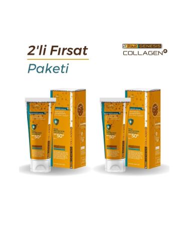 Piar Genesis Collagen Anti-Blemish Tone Equalizer Spf 50 Tinted Face Sunscreen 75 Ml Duo Set