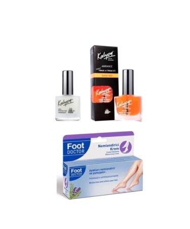 Kalyon Nail Hardener + Care Oil + Foot Doctor Moisturizing Foot Cream 75 Ml