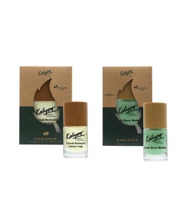 Kalyon Herbal Nail Nourishing Lemon Oil 11 Ml + Nail Night Mask 11 Ml *