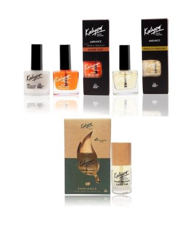 Kalyon Nail Hardener + Care Oil + Meat Cleaner + Herbal Nail Nourishing Lemon Oil 11