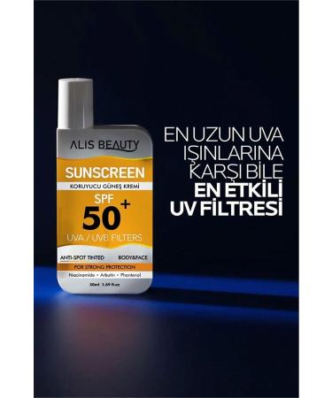 ALISBEAUTY High Uva/uvb Protection Anti-Stain Spf 50 BB Sun Cream 50ml