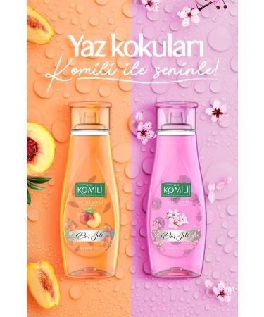 Komili Peach Dream Vegan Shower Gel - Peach and Summer Fruits Scent - 500 ml - Buy Online on GoSupps.com