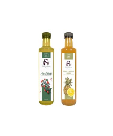Suheylaana Natural Hawthorn Vinegar 500 Ml and Pineapple Lemon Vinegar 500 Ml