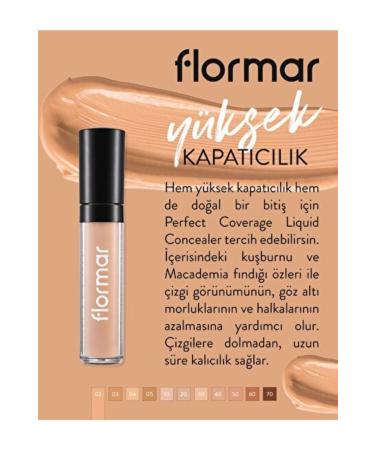 Flormar Dark Circle and Anti-Aging Concealer - Perfect Coverage Liquid Concealer - 002 - 8690604044894 - Buy Online on GoSupps.com