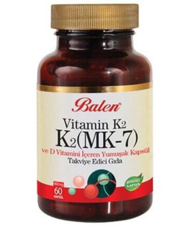 Balen Vitamin K2 (mk-7) Vitamin D 450 Mg X 60 Capsules