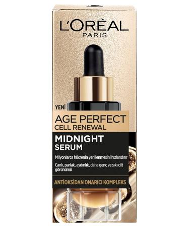 L'Oreal Paris Midnight Serum Skin Renewal and Skin Appearance Revitalization Effective 30 ml & Serum Gift - Buy Online on GoSupps.com