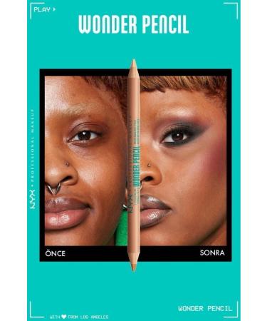 NYX Professional Makeup Wonder Pencil Double-Sided Highlighter & Concealer Pencil - Warm Deep - Buy Online on GoSupps.com