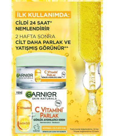 Garnier Super Brightening Day and Night Serum & Vitamin C Brightening Daily Brightening Cream - Buy Online on GoSupps.com