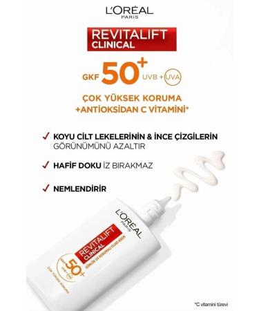 L'Oreal Paris 2-Piece Revitalift Clinical 50+ SPF Sunscreen Face Cream Set - Buy Online on GoSupps.com