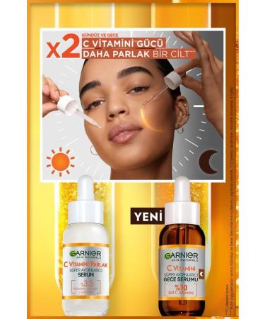 Garnier Vitamin C Super Brightening Night Serum 30 ml - Buy Online on GoSupps.com