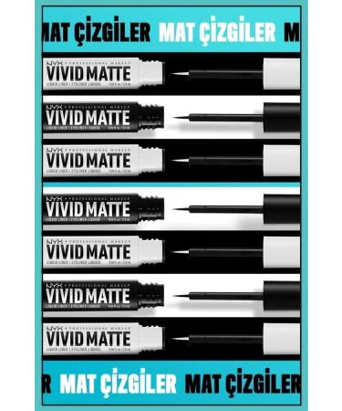 NYX Professional Makeup Vivid Matte Liquid Eyeliner - Black - Buy Online on GoSupps.com