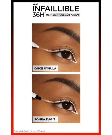 L'Oreal Paris Infaillible Meta Light Gel Eyeliner - Polar White - Buy Online on GoSupps.com