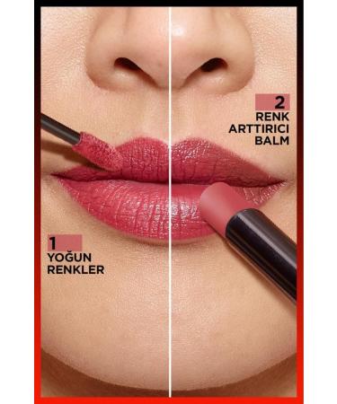 L'Oreal Paris L'or al Paris Infaillible 2-step 24 Hour Liquid Lipstick & Balm - 801 Toujours Toffee - Buy Online on GoSupps.com