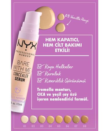 NYX Professional Makeup Bare With Me Concealer Serum 03 Vanilla Concealer - Buy Online on GoSupps.com
