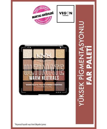 NYX Professional Makeup Eyeshadow Palette - Ultimate Shadow Pallette Warm Neutrals 800897017644