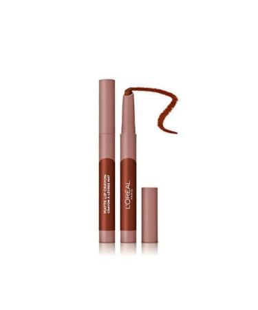 L'Oreal Paris Infaillible Matte Lip Crayon Pencil Matte Lipstick - 109 Flirty Toffee