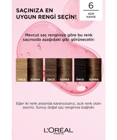 L'Oreal Paris L'or al Paris Excellence Creme Hair Dye - 6 Light Brown - Buy Online on GoSupps.com