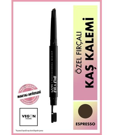 NYX Professional Makeup Fill & Fluff Eyebrow Pomade Pencil Eyebrow Pencil - Espresso