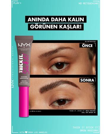 NYX Professional Makeup Thick It. Stick It! Eyebrow Mascara Cool Ash Brown - Buy Online on GoSupps.com