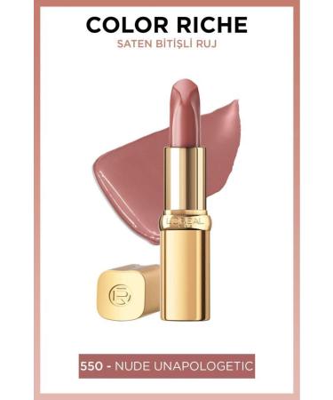 L'Oreal Paris Color Riche Satin Finish Lipstick - 550 Nude Unapologetic